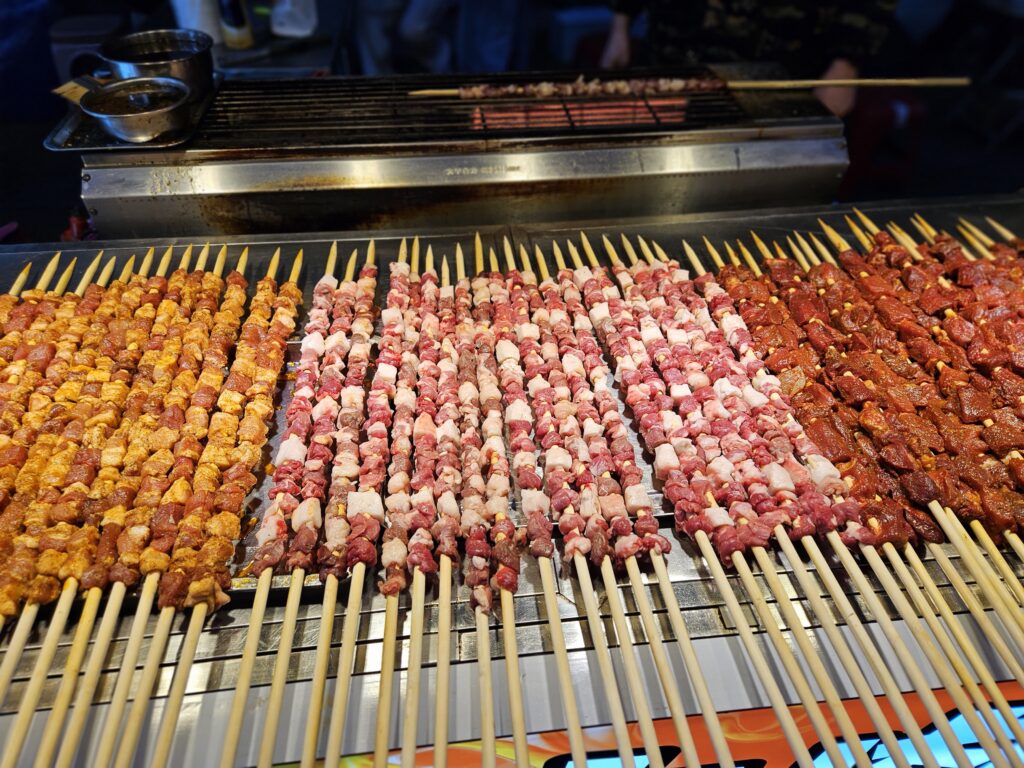 Shish Kabob on a Chengdu street